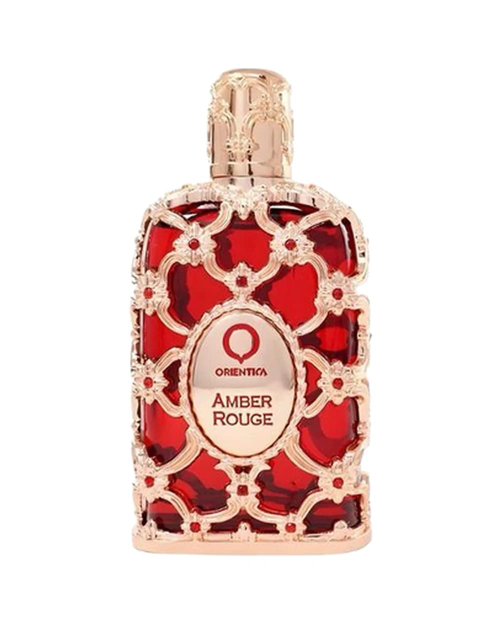 Foto de referencia: Amber Rouge de Orientica. El producto que recibes es la perfumería preparada Perfupox.