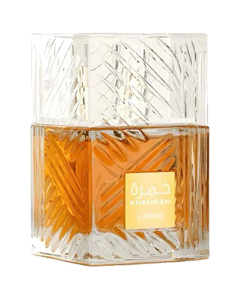 Foto de referencia: Khamrah de Lattafa. El producto que recibes es la perfumería preparada Perfupox.