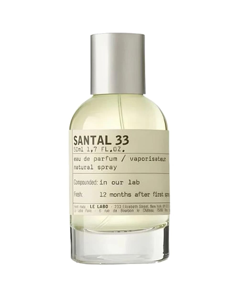 Foto de referencia: Santal 33 de Le Labo. El producto que recibes es la perfumería preparada Perfupox.